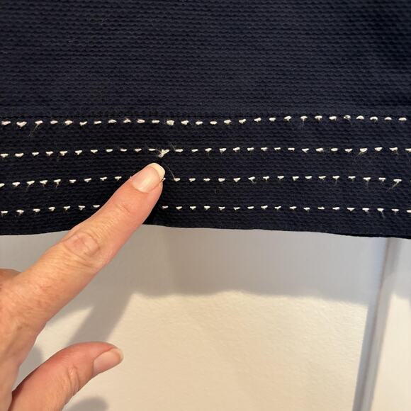 Brooks Brothers Skirt Womens 12 Classic Cotton Blend Stitch Detail Pockets - Picture 5 of 13